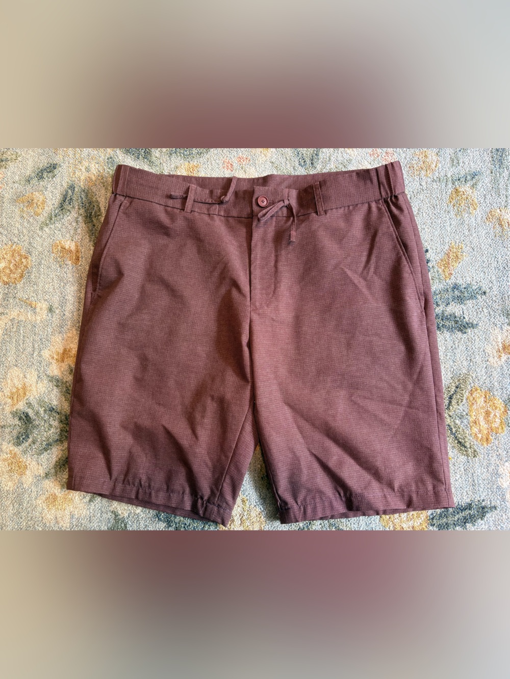 Hugo Boss Mens P Genius Slim Fit Short Burgundy 36 R